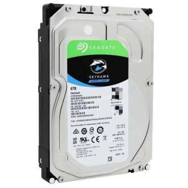 Жесткий диск HDD SATA Seagate 6000Gb (6Tb), ST6000VX0001, Surveillance, 5900 rpm, 128Mb buffer